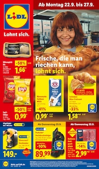 Käse-Schinken-Croissant Angebot im aktuellen Lidl Prospekt auf Seite 1