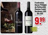 Mouton Cadet Bordeaux AOC Angebote von Baron Philippe de Rothschild bei Trinkgut Worms für 9,99 €