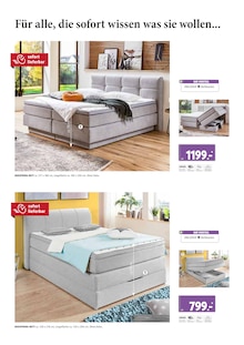 Bett im Polstermöbel Fischer Prospekt "BOXSPRING SPEZIAL" mit 9 Seiten (Heilbronn)