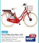City-E-Bike Cita Retro 2.0 im Angebot bei ALDI Nord in Gera City-E-Bike Cita Retro 2.0 Angebote bei ALDI Nord Gera für 999,00 €