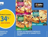 Promo 34% avec la carte Ticket E.Leclerc sur tous les produits présents en magasin de la gamme pizza crust à  dans le catalogue E.Leclerc à Riorges