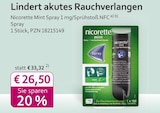 Lindert akutes Rauchverlangen bei mea - meine apotheke im Prospekt "" für 26,50 €