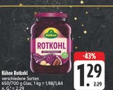 Rotkohl im E center Prospekt Rotkohl von Kühne im aktuellen E center Prospekt für 1,29 €