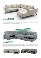 Promos Canapé Convertible dans le catalogue "Livraison offerte dès €500 d'achat de meubles" de Crack Canapé Convertible en promo dans le catalogue Crack à la page 19