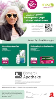 mea - meine apotheke Prospekt der Woche "Unsere Mai-Angebote" Seite 1, 01.05.2026 bis 31.05.2026 für Krefeld Aktueller mea - meine apotheke Prospekt "Unsere Mai-Angebote" Seite 1 von 4 Seiten für Krefeld