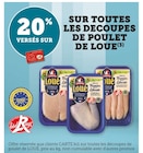 Promo 20% versés sur ma carte bi1 sur toutes les decoupes de poulet de loue à  dans le catalogue Bi1 à Varzy