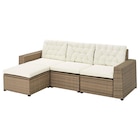 3er-Sitzelement/außen mit Hocker braun/Kuddarna beige Angebote von SOLLERÖN bei IKEA Euskirchen für 523,96 €