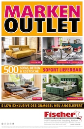 Polstermöbel Fischer Prospekt "MARKEN OUTLET", 1 Seite, 18.05.2025 - 18.05.2025 Aktueller Polstermöbel Fischer Prospekt, "MARKEN OUTLET", mit Angeboten der Woche, gültig von 18.05.2025 bis 18.05.2025