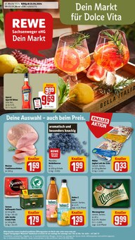 Aktueller REWE Prospekt "Dein Markt" Seite 1 von 28 Seiten für Leipzig