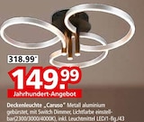 Deckenleuchte Caruso für 149,99 € bei Segmüller im Angebot Deckenleuchte Caruso im aktuellen Segmüller Prospekt