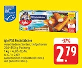 EDEKA Neukyhna - MSC Fischstäbchen Angebot im Prospekt MSC Fischstäbchen bei EDEKA im Neukyhna Prospekt für 2,79 €