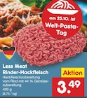 Less Meat Rinder-Hackfleisch Angebote bei Netto Marken-Discount Wilhelmshaven für 3,49 €