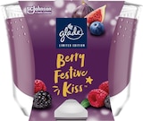 Duftkerze im Glas Berry Festive Kiss 1 St von glade im aktuellen dm-drogerie markt Prospekt für 5,95 €