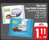 Bunte Vielfalt Schokolade bei E center im Kronach Prospekt für 1,11 €