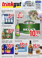 Aktueller Trinkgut Getränkemarkt Prospekt in Schönbrunn und Umgebung, "Aktuelle Angebote" mit 8 Seiten, 10.06.2025 - 14.06.2025