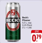 Pilsener Angebote von Beck's bei E center Schwäbisch Gmünd für 0,79 €