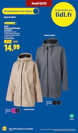 Prix et réduction Parka Femme dans le prospectus Lidl en cours Offre Parka Femme dans le catalogue Lidl du moment à la page 54