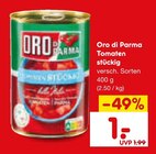 Tomaten stückig im Netto Marken-Discount Prospekt Tomaten stückig von Oro di Parma im aktuellen Netto Marken-Discount Prospekt für 1,00 €
