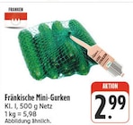 Aktuelles Fränkische Mini-Gurken Angebot bei nah und gut in Würzburg ab 2,99 €