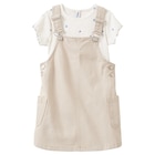 Mädchen Set mit Latzkleid und T-Shirt bei Ernstings family im Eberswalde Prospekt für 19,99 €