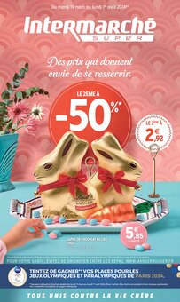 Prospectus Intermarché à Saint-Herblain, "Des prix qui donnent envie de se resservir", 54 pages de promos valables du 19/03/2024 au 01/04/2024