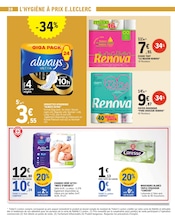 Promos Serviettes Hygiéniques dans le catalogue "TOUT CE QUI COMPTE POUR VOUS EXISTE À PRIX E.LECLERC" de E.Leclerc à la page 30