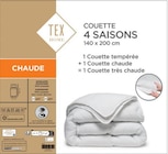 Couette "4 saisons" - TEX HOME en promo chez Carrefour La Roche-sur-Yon à 22,49 €