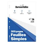 Feuilles Simples - 300 pages - A4 - Petits carreaux - Perforées - Bureau Vallée - Bureau Vallee dans le catalogue Bureau Vallée