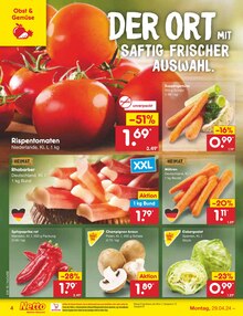 Tomaten im Netto Marken-Discount Prospekt "Aktuelle Angebote" mit 50 Seiten (Braunschweig)