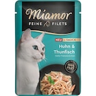 Miamor Feine Filets Huhn+Thunfisch in Sauce 100 g im Angebot bei Zookauf in Hemer Miamor Feine Filets Huhn+Thunfisch in Sauce 100 g Angebote von Miamor bei Zookauf Hemer für 0,99 €