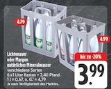 natürliches Mineralwasser im Angebot bei EDEKA in Leipzig natürliches Mineralwasser Angebote von Lichtenauer bei EDEKA Leipzig für 3,99 €