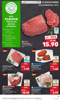 Hackfleisch im Kaufland Prospekt "KNÜLLER" mit 56 Seiten (Erfurt)