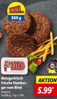 Frische Hamburger vom Rind Angebote von Metzgerfrisch bei Lidl Schwäbisch Hall für 5,99 €