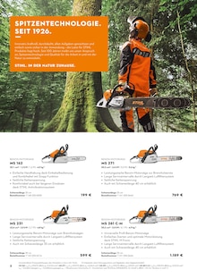 STIHL Prospekt der Woche "In der Natur zuhause. Seit 1926." Seite 2, 23.02.2026 bis 30.06.2026 für Stadthagen Aktueller STIHL Prospekt "In der Natur zuhause. Seit 1926." Seite 2 von 16 Seiten für Stadthagen