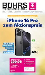 Telekom Partner Bührs Melle Prospekt für Spenge mit 8 Seiten Telekom Partner Bührs Melle Prospekt für Spenge: "iPhone 16 Pro zum Aktionspreis", 8 Seiten, 01.07.2025 - 31.07.2025