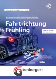 Volkswagen Prospekt für Bacharach mit 1 Seite Volkswagen Prospekt für Bacharach: Fahrtrichtung Frühling, 1 Seite, 01.03.2023 - 31.05.2023
