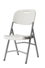 Chaise pliante blanche - ARTIS en promo chez Carrefour Béziers à 16,99 €
