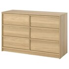 Schubladen Kommode im IKEA Prospekt Kommode mit 6 Schubladen mit 2 Innenschubladen/Eichenachbildung von ANKARUDDEN im aktuellen IKEA Prospekt für 199,00 €