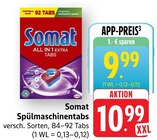 Spülmaschinentabs Angebote von Somat bei E center Hofheim für 9,99 €