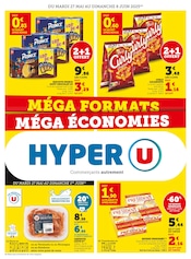 Catalogue Supermarchés Hyper U en cours à Saintes et alentours, "MÉGA FORMATS  MÉGA ÉCONOMIES", 16 pages, 27/05/2025 - 08/06/2025
