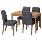 Aktuelles Tisch und 4 Stühle Eichenachbildung/Gunnared mittelgrau Angebot bei IKEA in Braunschweig ab 498,96 €