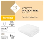 Couette microfibre tempérée - TEX HOME en promo chez Carrefour Champigny-sur-Marne à 18,74 €