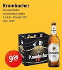 Pils oder Radler Angebote von Krombacher bei Getränke Hoffmann Witten für 9,99 €