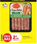 Chipolatas Herbes de Provence - Bigard en promo chez U Express Chipolatas Herbes de Provence - Bigard dans le catalogue U Express