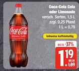 Aktuelles Cola oder Limonade Angebot bei EDEKA Frischemarkt in Pinneberg ab 1,19 €