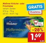Kräuter- oder Früchtetee Angebote von Meßmer bei Netto Marken-Discount Marl für 1,69 €