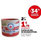 Promo FLEUR DE SEL DE NOIRMOUTIER à 1,78 € dans le catalogue Super U à Beaune-la-Rolande