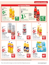Prix et réduction Orangina dans le prospectus Auchan Supermarché en cours Offre Orangina dans le catalogue Auchan Supermarché du moment à la page 33