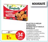 Galettes à poêler aubergines, courgettes et basilic - Bonduelle dans le catalogue Intermarché