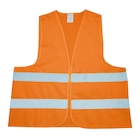 Warnweste (orange) aus Polyester & mit Klettverschluss, DIN EN 471, Größe L Angebote bei Volkswagen Nordhausen für 3,50 €